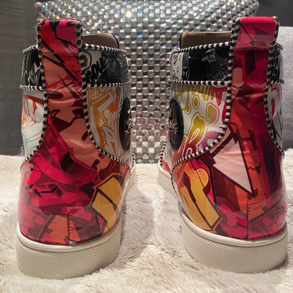 Christian Louboutin Multicolor Graffiti Sneakers - Picture 3 of 5